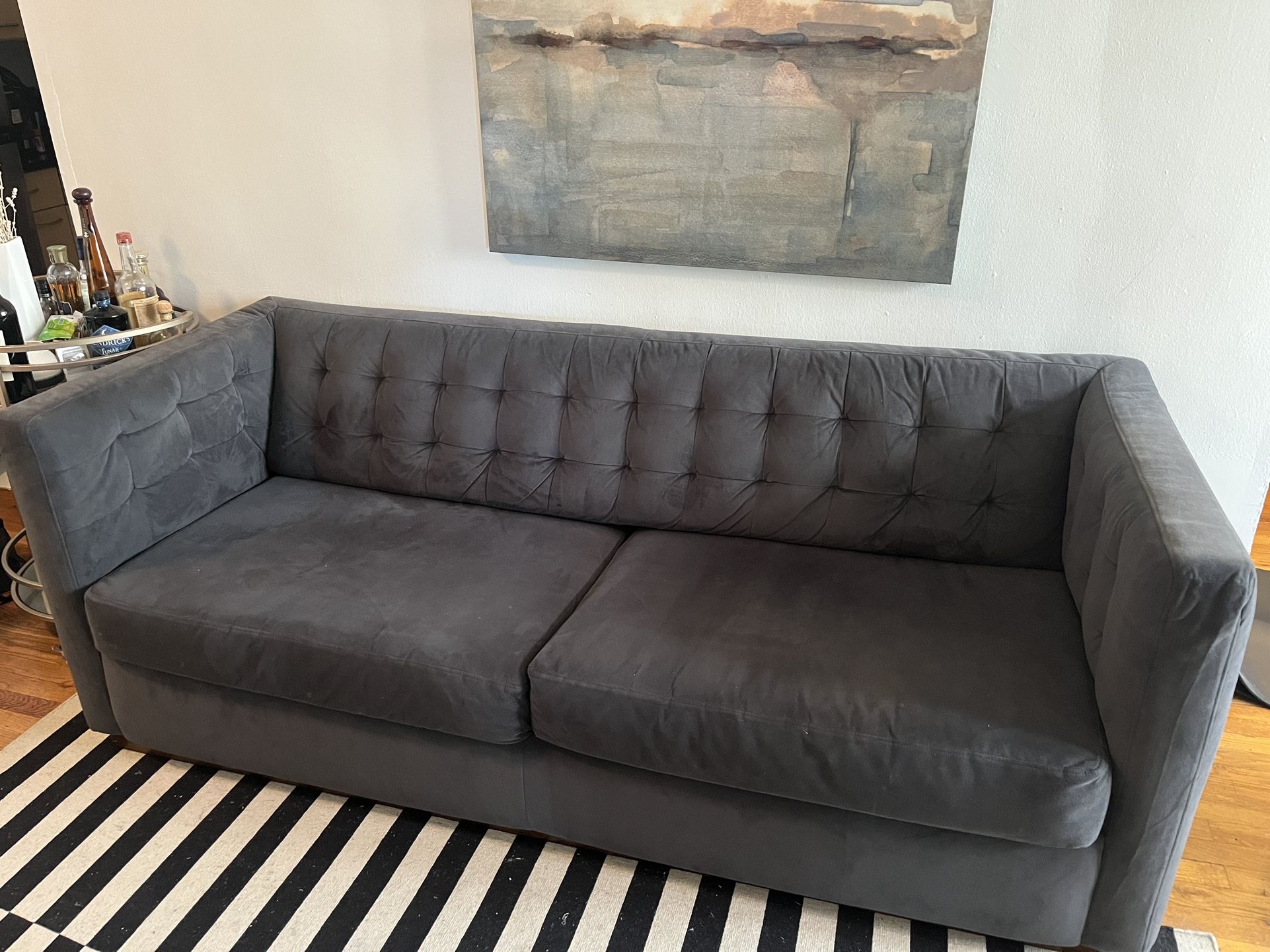 West Elm Rochester Sofa Blue/Gray