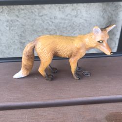 4 Inch Long Fox Figure