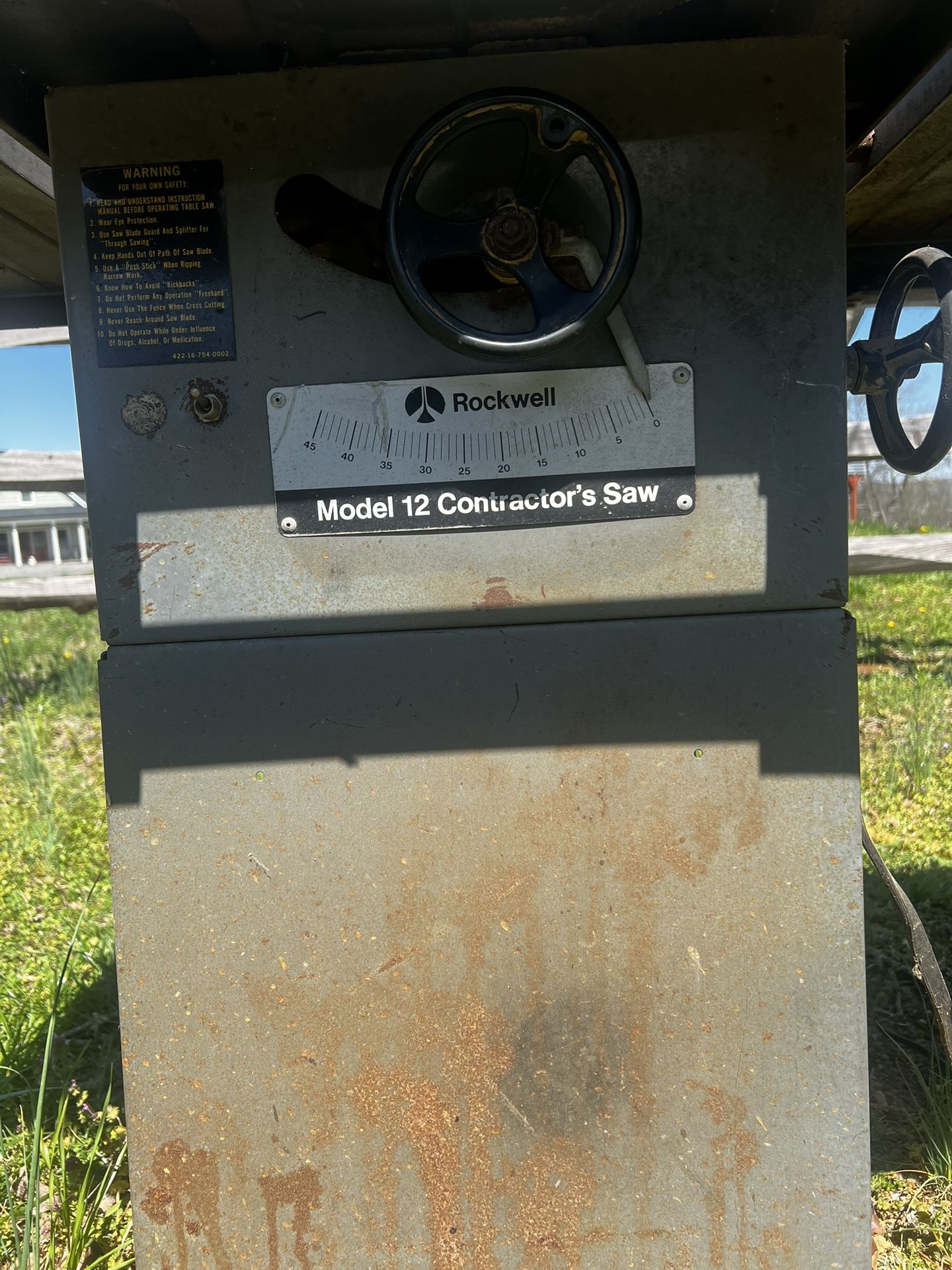 Rockwell Table Saw And Groove Table