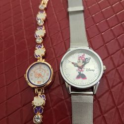 2 NEW LADIES WATCHES DISNEY