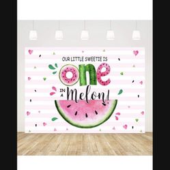 Melon Backdrop For 1st Birthday 