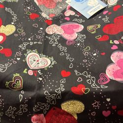 Valentine Heart Scrub Top