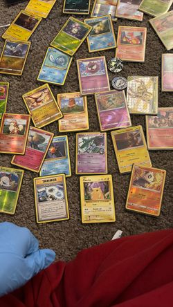 Pokemon Collection Worn A Bit And Chips Willing To Trade Or Sell