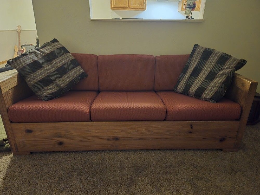 Sturdy Wooden Couch