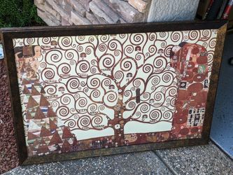Framed picture, "Tree of Life", 27" x 39"