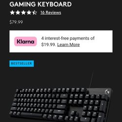 Logitech G413 SE Mechanical Gaming Keyboard - (Wired) Black