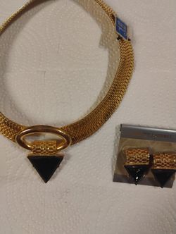 Matching Necklace And Earrings Costume Jewelry 