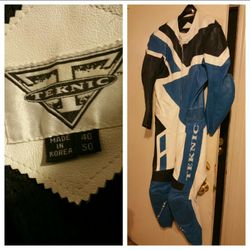 Teknic men's leather racing suit