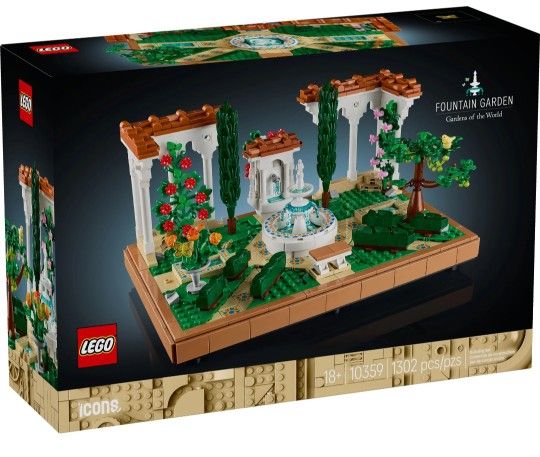 LEGO Icons Fountain Garden Building Set