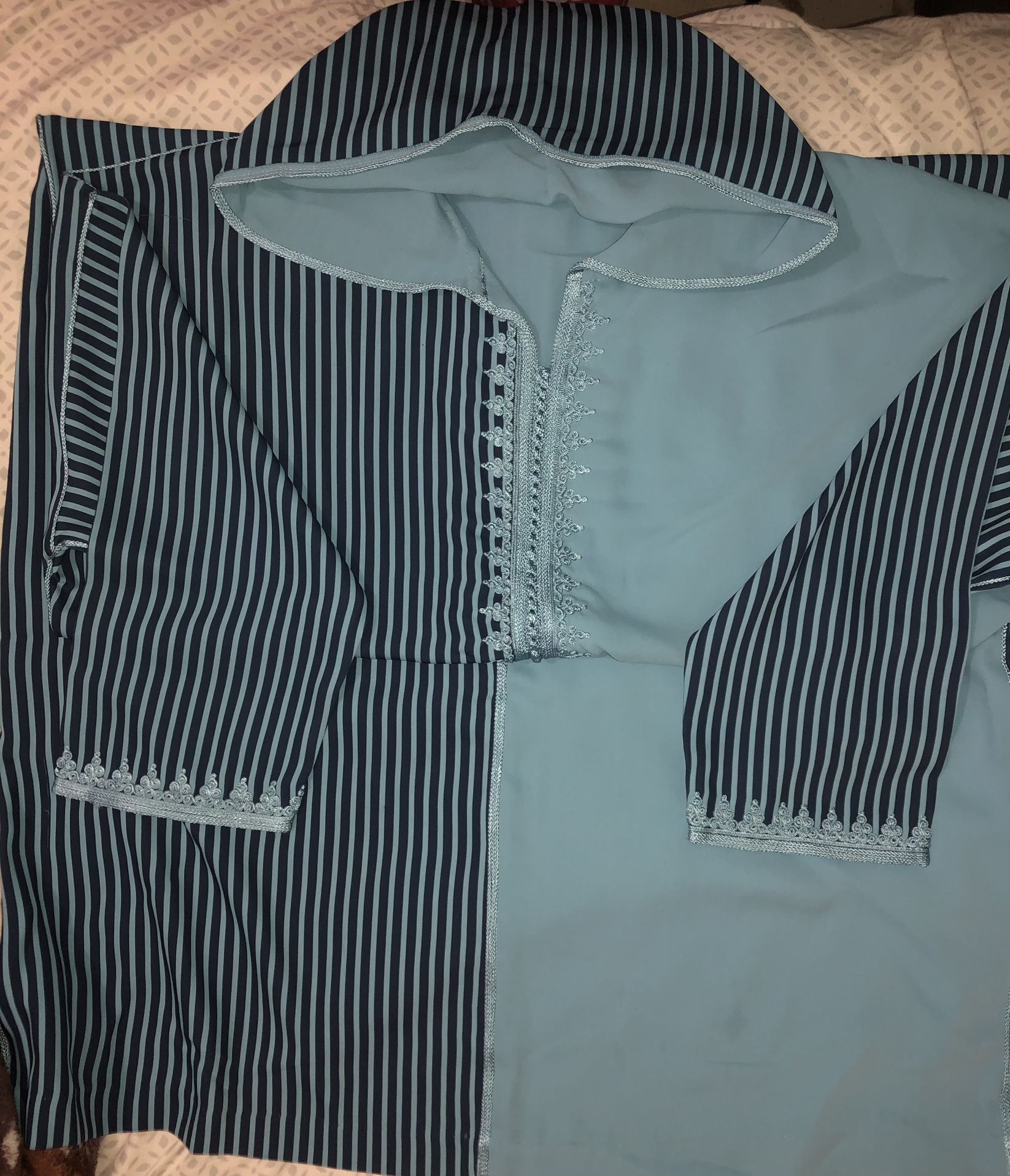 Blue Moroccan Jelaba sizeM/L.Used Once