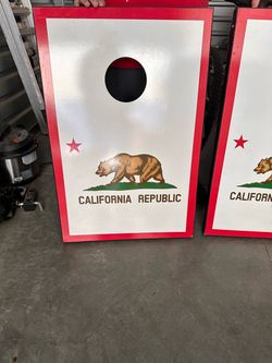California Republic Cornhole Boards Set of 2