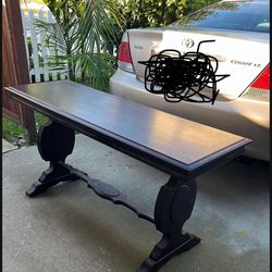 Vintage table/sofa table/library table/entrance table