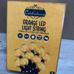 Celebrations Orange LED Light String