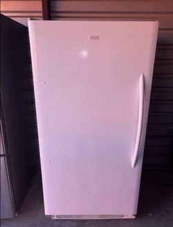 White Frigidaire Standing Freezer