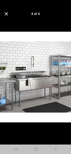 KoolMore KM-SC181814-N3 Three Compartment Commercial Sink