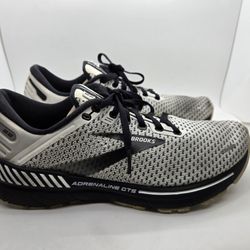 Brooks Adrenaline GTS 22 Shoes Women's 9 B White Running Athletic Gym Sneakers