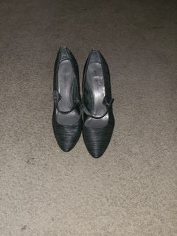 Grey And Black Shoes