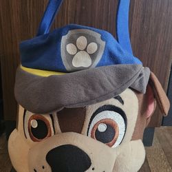 EASTER NIKELODION  PATROL  CHASE SOFT  PLUSH CANDY  BASKET PRE-OWNED IN GOOD CONDITION