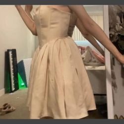 Satin Cream White Princess Corset Dress