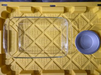 16” x 9” Glass Baking Dish + Fat Daddio's 6" Anodized Aluminum Pie Pan