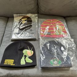 Supreme & Bape Beanies Brand New!