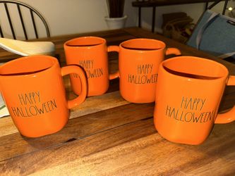 Rae Dunn Halloween FOUR Mugs