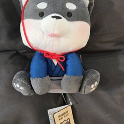 Shiba Inu Samurai Plush