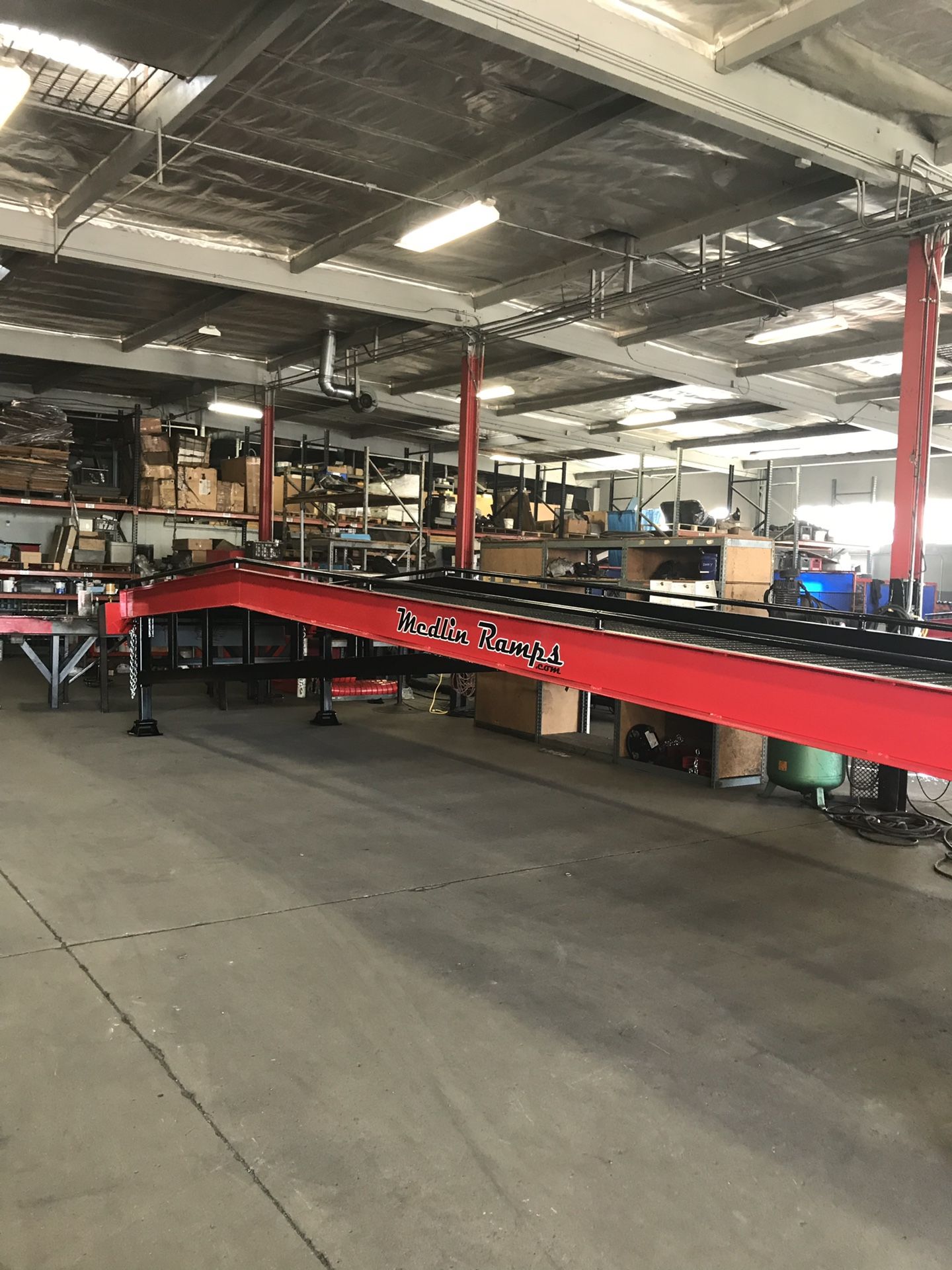 Medlin Ramps 20k Stationary Yard Ramp with edge of dock leveler