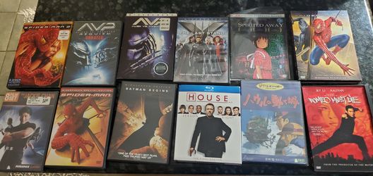 DVDs. No separation. All in covers.