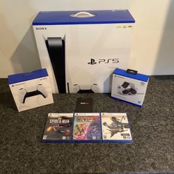 Brand New Disc Version Console + 3 Games + 1 Controller Bundle 