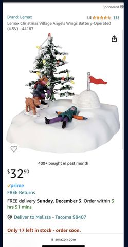 Lemax Christmas Village Angels Wings Battery-Operated (4.5V) - 44187