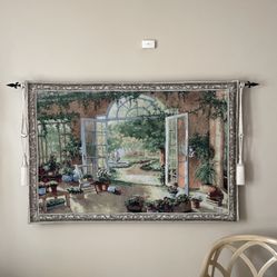 Gorgeous large tapestry wall hanging Included Please check my other listings Thank you