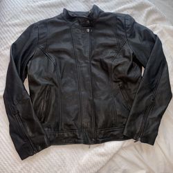 Cole Haan Genuine Leather Moto Jacket XL