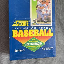 1992 Score Major League Baseball Series 1 Full Box