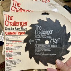 Lot Of 5   Genuine Carbide  Circular Saw Blades 7” N EW