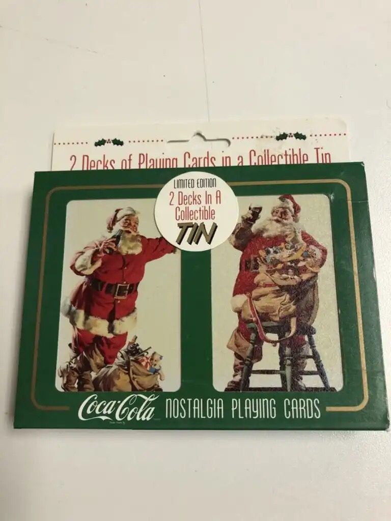 Vintage Coca-Cola Nostalgic Christmas Playing Cards