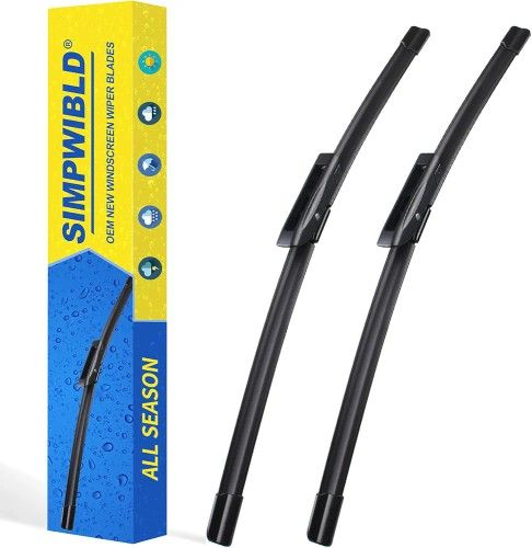 Factory Wiper Blades Replacement For 2014-2019 Smart Fortwo Original Equipment Windshield Wiper Blades Set 0"+14" (Set of 2) Bayonet