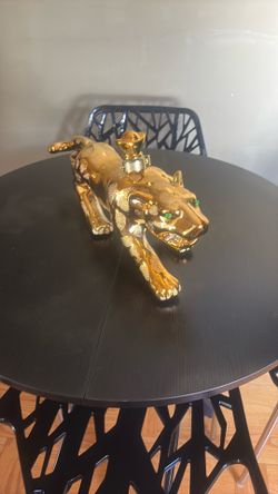 Gold Leopard Figurine