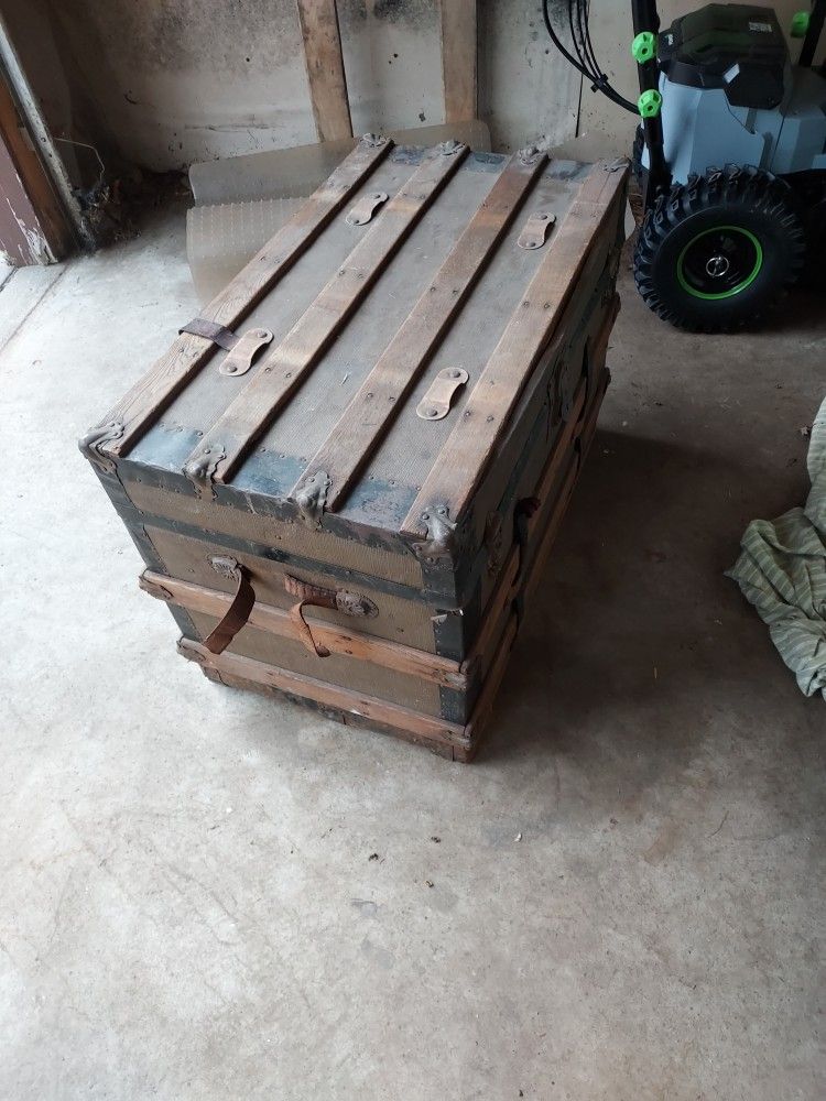 Vintage Trunk 18 Inch Deep 33 Inch Wide