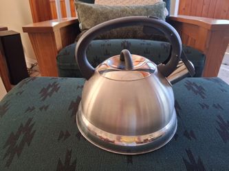 Mr. Coffee Brushed Stainless 1.75 Qt. Whistling Tea Kettle