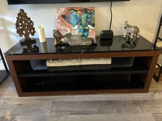 For Sale Wood & Glass TV Entertainment Center