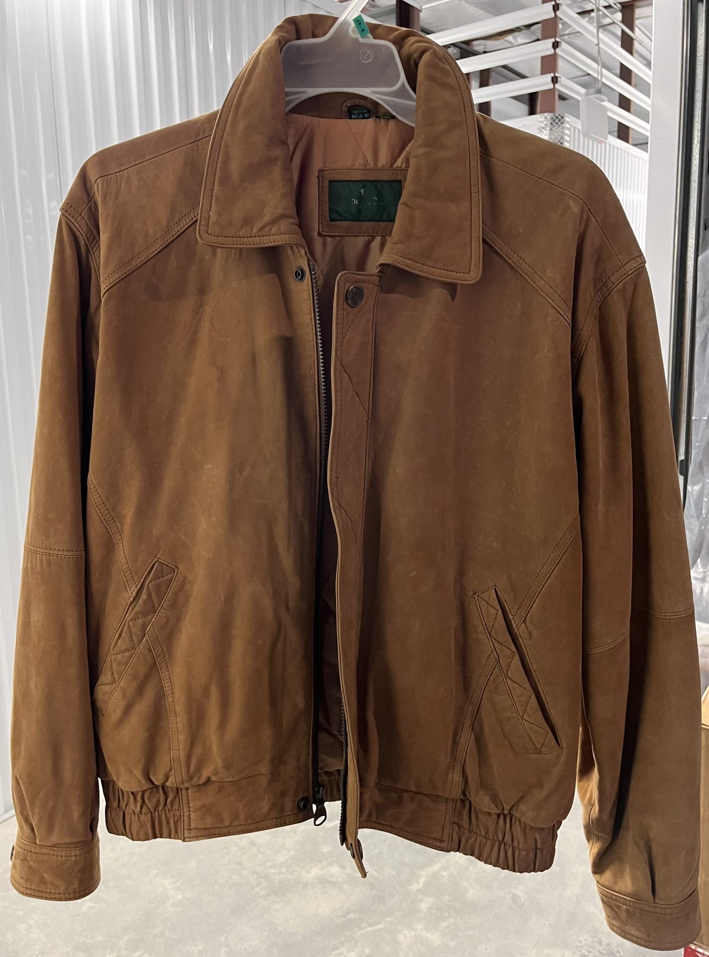 Hunt Club Vintage brown butter leather bomber jacket WWII made In Korea - Men’s Size Medium