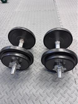 Dumbbell set.
