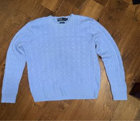 Light blue polo Ralph Lauren cashmere sweater