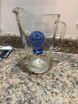 Vintage Glass Bar Pitcher
