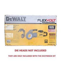 DEWALT DCE700X2 FLEXVOLT 60V MAX Cordless Pipe Threader Kit