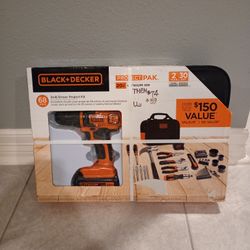 Black And Decker Drill Driver Tools Kit 