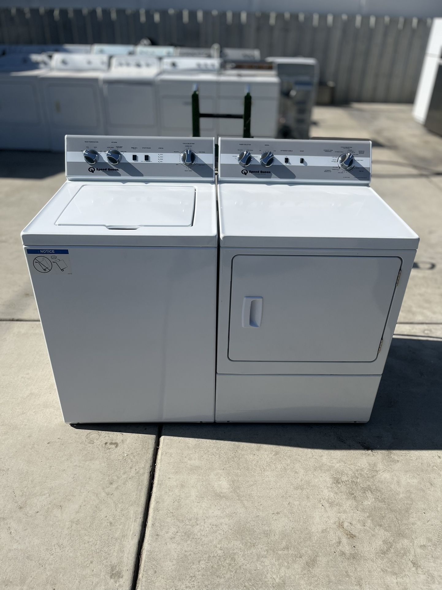 Speed Queen Washer And Electric ⚡️ Dryer Set • Free Local Delivery