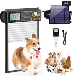 Dog Door Cat Door, Automatic Dog Door with Anti-Pinch Functionality