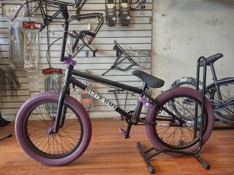 Elite BMX Stealth 20" Bike Black and Purple